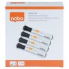Popisovač na tabule, kužeľový hrot, 2 mm, 10 ks, NOBO "Glide", čierna