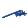 Gélové pero, stláčací mechanizmus, so 62 krúžkami na písmená, 2, WEDO "Letter Pen Puzzle", modrá