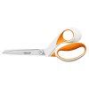 Nožnice, klasické, 23 cm, FISKARS "RazorEdge Softgrip", oranžová-biela