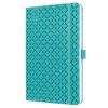 Diár, A5, týždenný, 2025, tvrdá obálka, SIGEL "Jolie", aqua zelená
