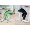 Balančná stolička na sedenie, ergonomická, LEITZ "Ergo Active", svetlosivá