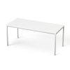 Stôl s kovovými nohami, univerzálny, 75x170 cm, MAYAH "Freedom SV-40", biela