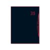 Diár, plánovací, A5, týždenný, stĺpcový, DAYLINER "Smart Red", s perom