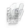Stojan na prospekty, nástenný, stojaci, A5, DURABLE "FLEXIPLUS 2", priehľadná