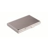 Puzdro na vizitky, kovové, 20-kusové, DURABLE "CARD BOX DUO", strieborná