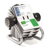 Vizitkár, Vizitkár, kovový, pre 400 vizitiek, otočný, horizontálny, DURABLE "VISIFIX®", strieborná