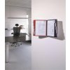 Držiak na prezentačné tabule, nástenný, 10 ks prezentačných tabúľ, DURABLE "SHERPA WALL", červená