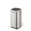 Odpadkový kôš, 21 l, s vekom so senzorom, DURABLE "NO TOUCH", strieborná