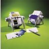 Vizitkár, plastový, pre 400 vizitiek, otočný, horizontálny, DURABLE "VISIFIX®", strieborná