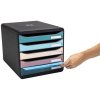 Box na dokumenty, plast, 5 zásuviek, EXACOMPTA "Big-Box Plus Skandi Iderama"