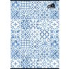 Zošit, A4, štvorčekový, 80 listov, COOL BY VICTORIA "Mediterrain patterns"