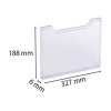 Predný panel k držiakom na katalógy, A4, ležatý, EXACOMPTA "Office", priehľadný