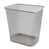 Drôtený kôš 13 ℓ hranatý strieborný