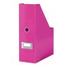 Zakladač, PP/kartón, 95 mm, LEITZ "Click&Store", ružová