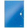 Doska s gumičkou, PP, A4, LEITZ "Wow", modrá