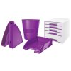 Odkladač, plastový, LEITZ "Wow", fialová