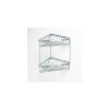 Polička do sprchy drôtená rohová dvojitá MODERN