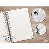 Špirálový zošit, 168x215 mm, čistý, 120 listov, tvrdá obálka, SIGEL "Jolie Eucalyptus Day"