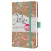 Diár, A6, týždenný, 2026, tvrdá obálka, SIGEL "Jolie", Green Floral Serenity