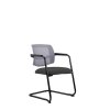 Konferenčná stolička LAPEL Visitor, čierne lyžiny, BN6 antracit