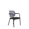 Konferenčná stolička LAPEL Visitor, čierne nohy, BN6 antracit