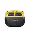 Slúchadlá TWS bezdrôtové Bluetooth 5.4, CANYON „Hexagon 7“, čierno-žlté