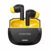 Slúchadlá TWS bezdrôtové Bluetooth 5.4, CANYON „Hexagon 7“, čierno-žlté