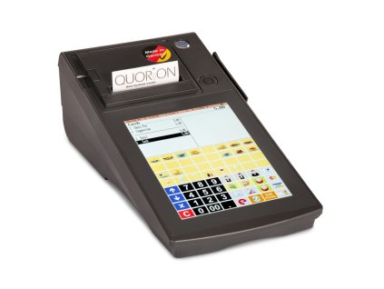Quorion POS systém QTouch 8 Black 2xRS, tiskárna 57mm, Lan