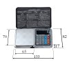 LESAK HD-01, 500g/0,01g, 65mmx70mm  Kapesní váha s šesti funkcemi