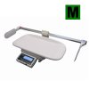 TSCALE FOX-I-BABY-M800, 6;15kg/2;5g, 600x280mm  Certifikovaná kojenecká váha s metrem, provoz síťový i bateriový