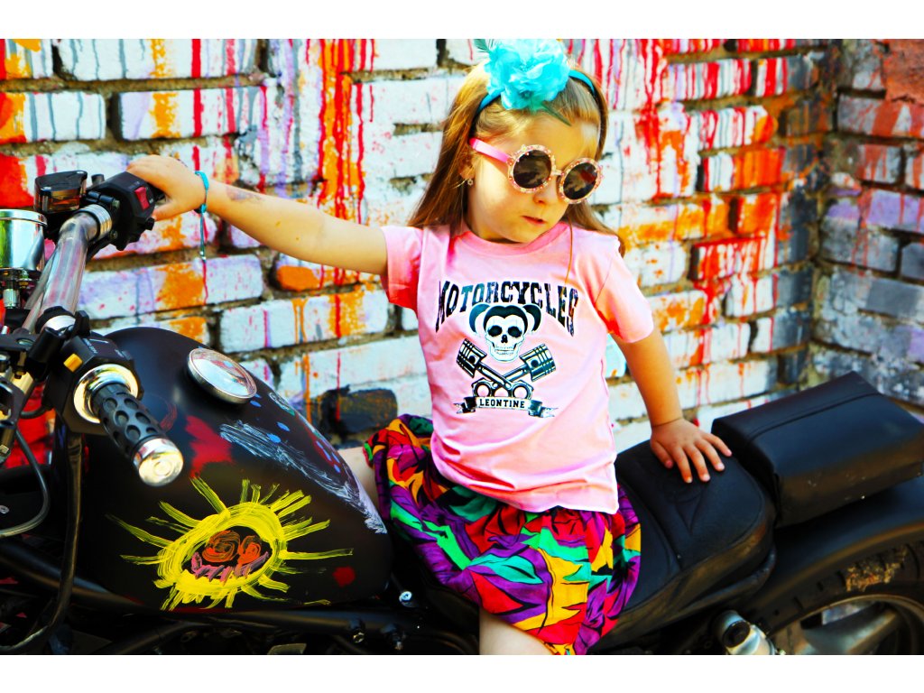 Dětské tričko MOTORCYCLES Barva: Černá 02, Velikost: 5/6 let