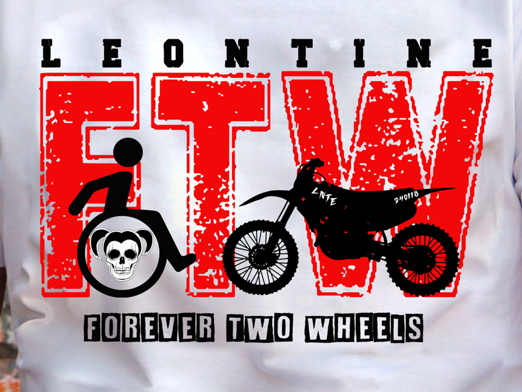 Pánské tričko FTW cross Barva: Bílá 01, Velikost: L