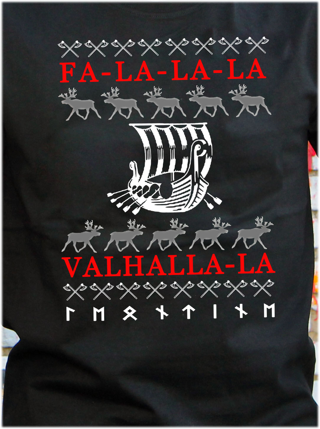 Pánské tričko VALHALLA Barva: Černá 02, Velikost: 3XL