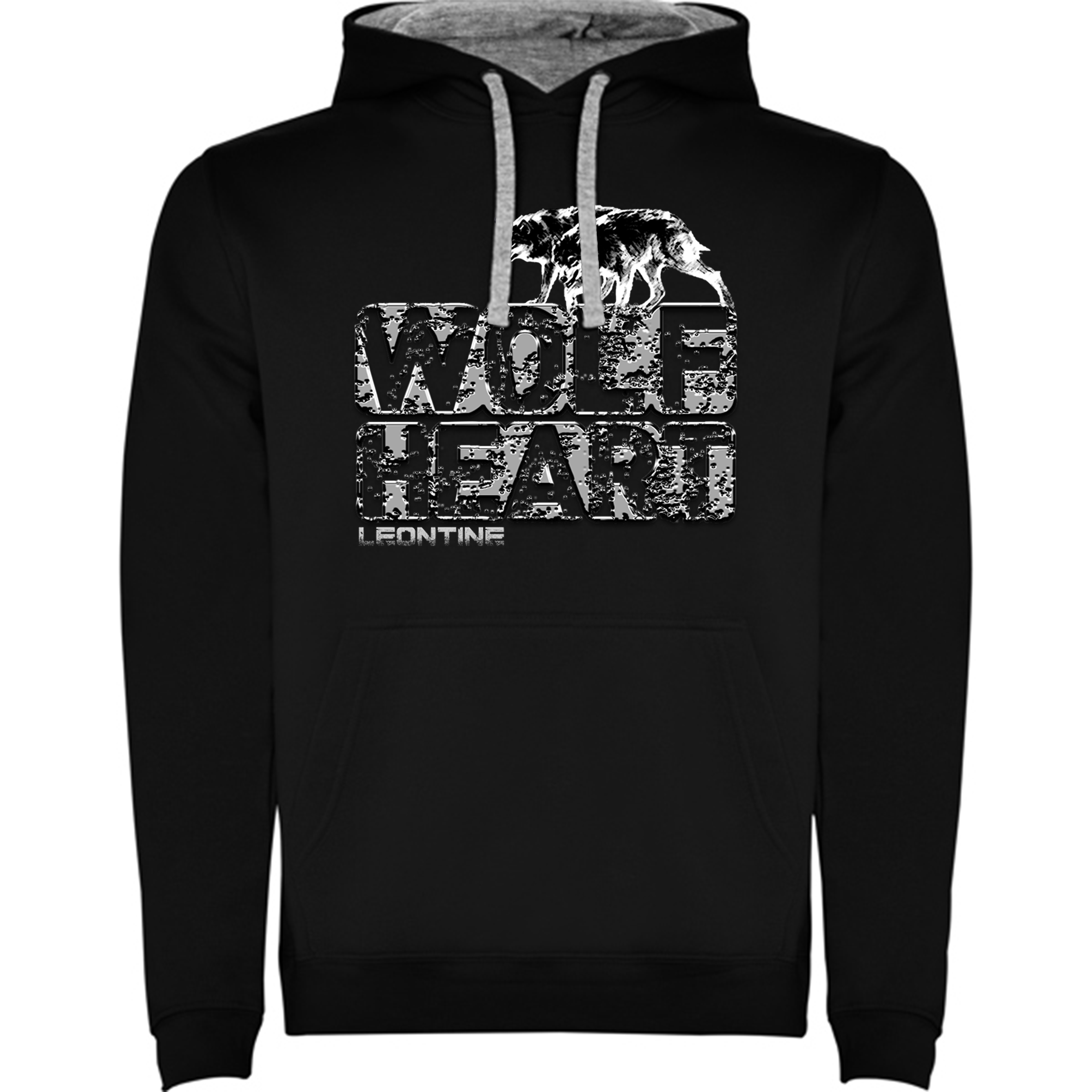 Pánská mikinA WOLFHEART Barva: Černá 02, Velikost: 4XL