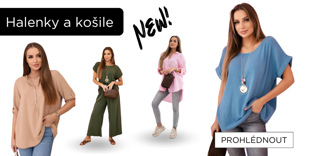 Halenky a košile - novinky