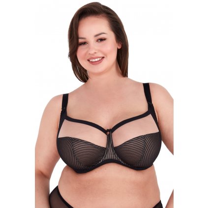 Podprsenka Gaia 1212M Clara Maxi (Velikost 75K, Barva Černá)