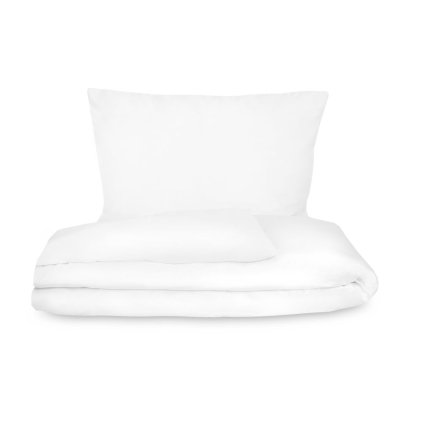 Saténové povlečení LUXURY COLLECTION bílé (Varianta 1+1, 140x200, 70x90cm)