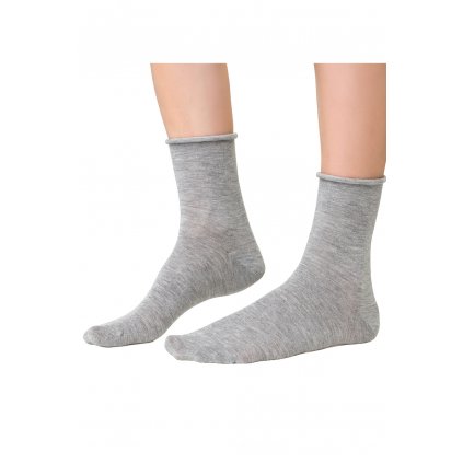 Ponožky Steven 083 z kaszmirem (Velikost 38-40, Barva Šedá)