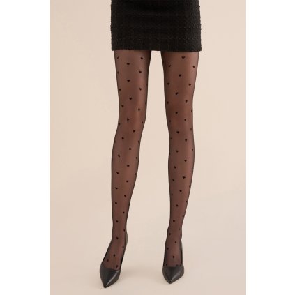 Silonkové punčocháče Gabriella Emily Code 495 (Velikost 4-L, Barva Černá)