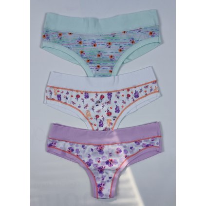 Dámské brazilky LOVELYGIRL 6527 (Velikost L, Barva Vícebarevná)