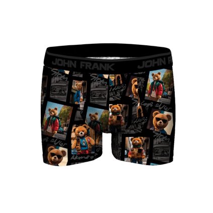 Boxerky JOHN FRANK JFBDMOD120 Traveller (Velikost L, Barva Černá)