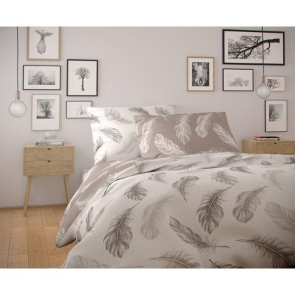 Bavlněné povlečení NORDIC COLLECTION 140x200, 70x90cm SHELBY
