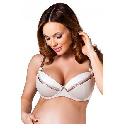 Podprsenka Alles Mama Caffe Latte U (Velikost 65E, Barva Béžová)