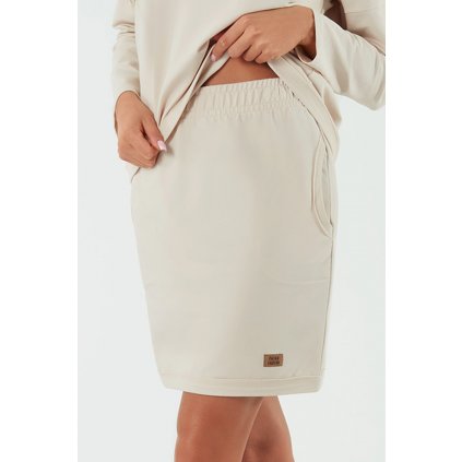 Sukně Italian Fashion Stella mini (Velikost M, Barva Béžová)