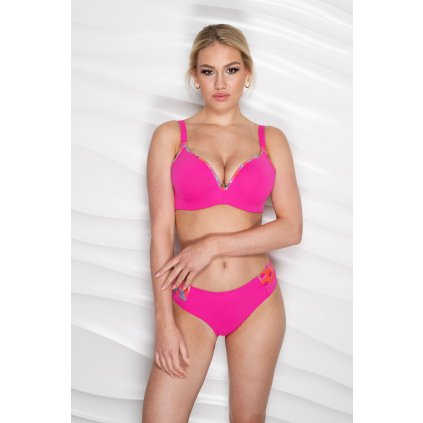 Dvoudílné plavky BeautyBra s překrytými kosticemi Timo 842628 (Velikost 75C, Barva Smetanová)