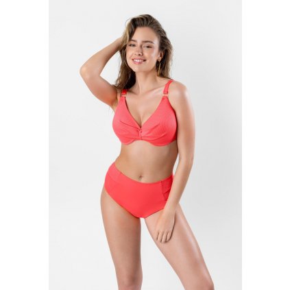 NOVINKA | Dvoudílné plavky DreamBra s ozdobným řasením Timo 841641 (Velikost 75D, Barva Bordó)