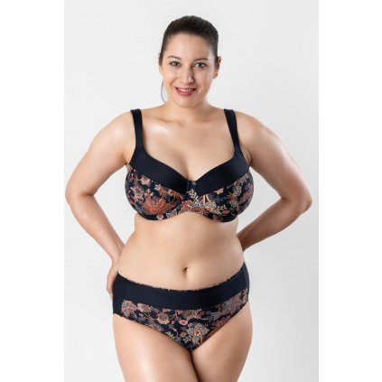 Dvoudílné plavky ve střihu LadyM Timo 830632 (Velikost 95F, Barva Vícebarevná)