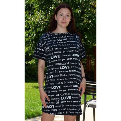 Dámská noční košile s krátkým rukávem Amore