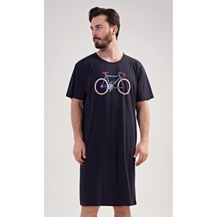 Pánská noční košile s krátkým rukávem Bike