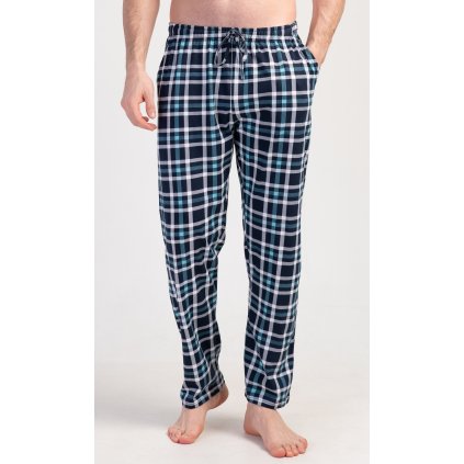 Pánské pyžamové kalhoty Simon (Barva Tyrkysová, Velikost 2XL)